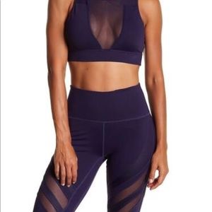 NWT LA society leggings purple sz S
